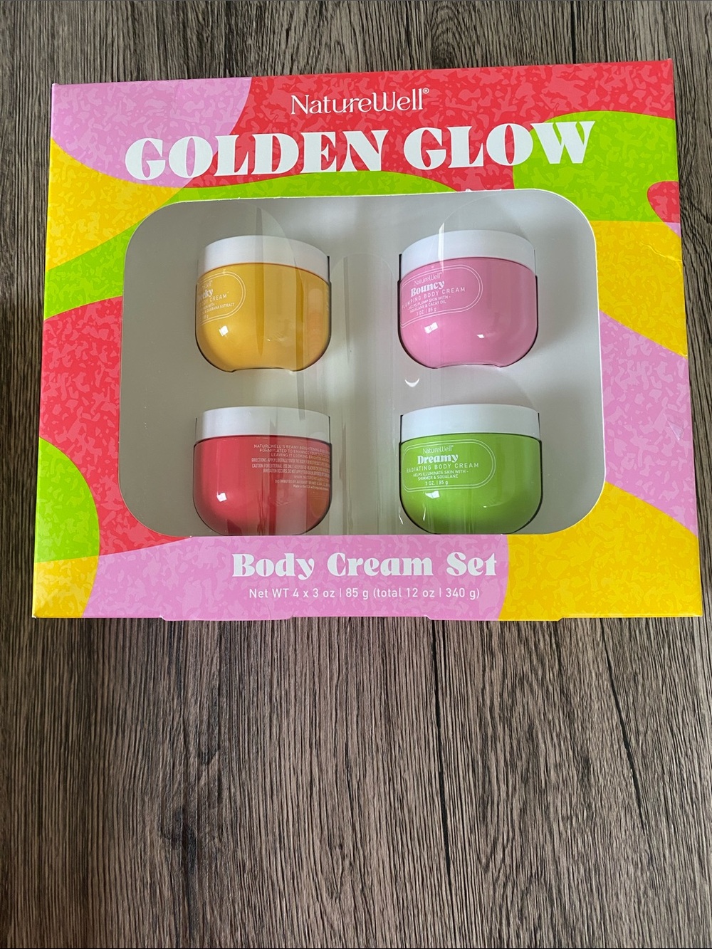 Golden Glow Body Cream Set Nature Well NWT